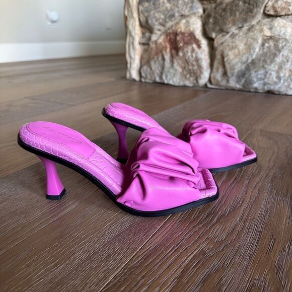 CIRCUS BY SAM EDELMAN Ruffled Dress Sandals In Pink Crush - Picture 6 of 10